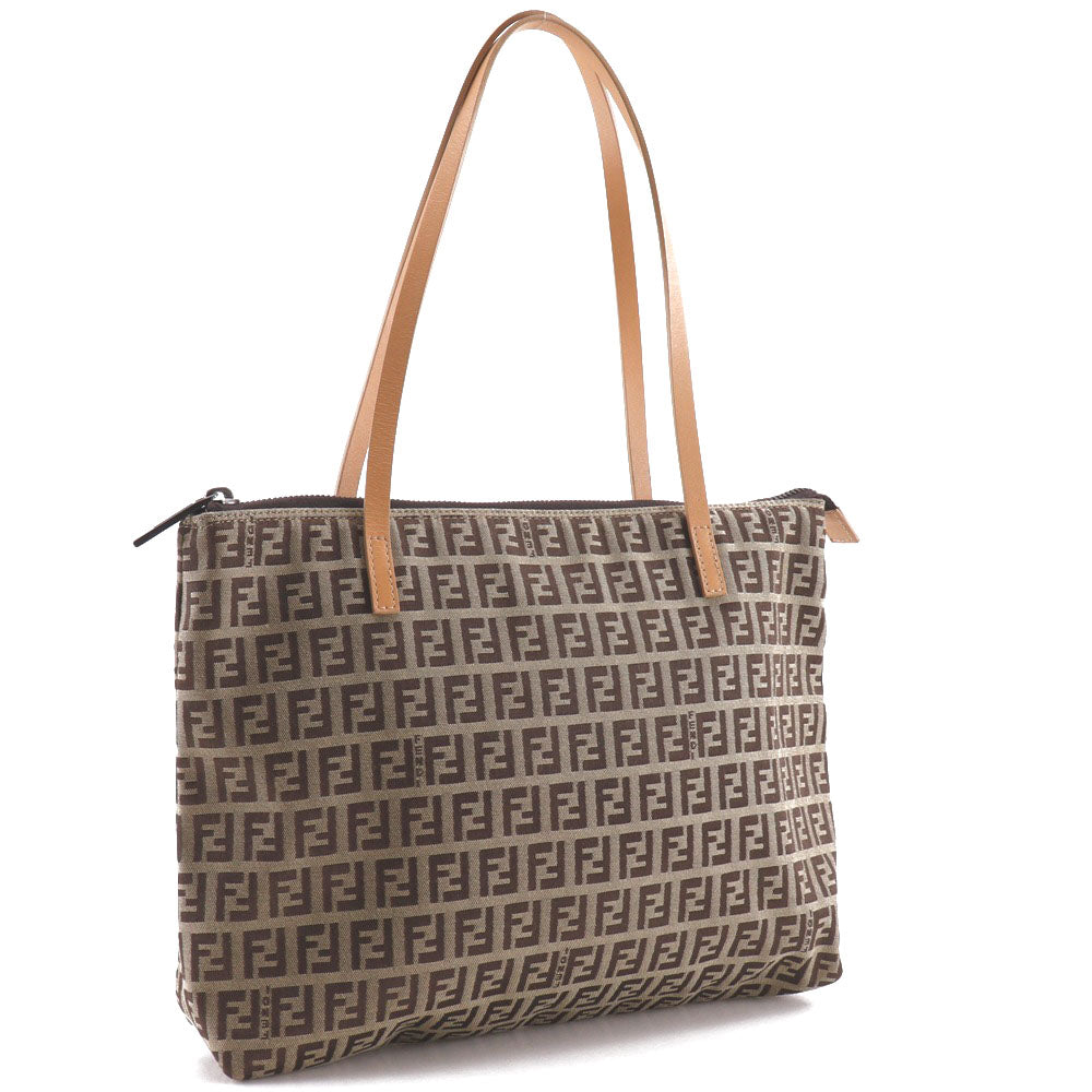 Fendi Zucchino Tote Bag Canvas