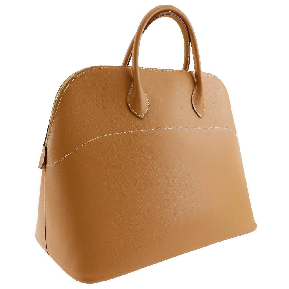 Boston Duffel Bag Ardenne Camel Metal Bored Gold Travel Bag
