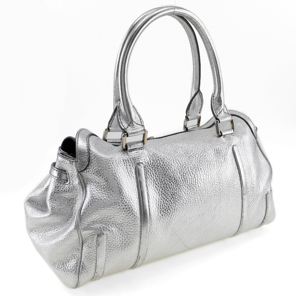 Calfskin With Women Silver Logo Travel Bag