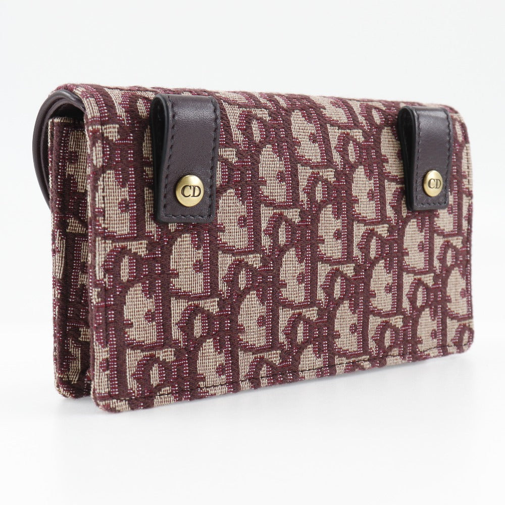 Dior Christian Waist Bag Bordeaux Way Clutch Trotter Canvas Clutch Bag