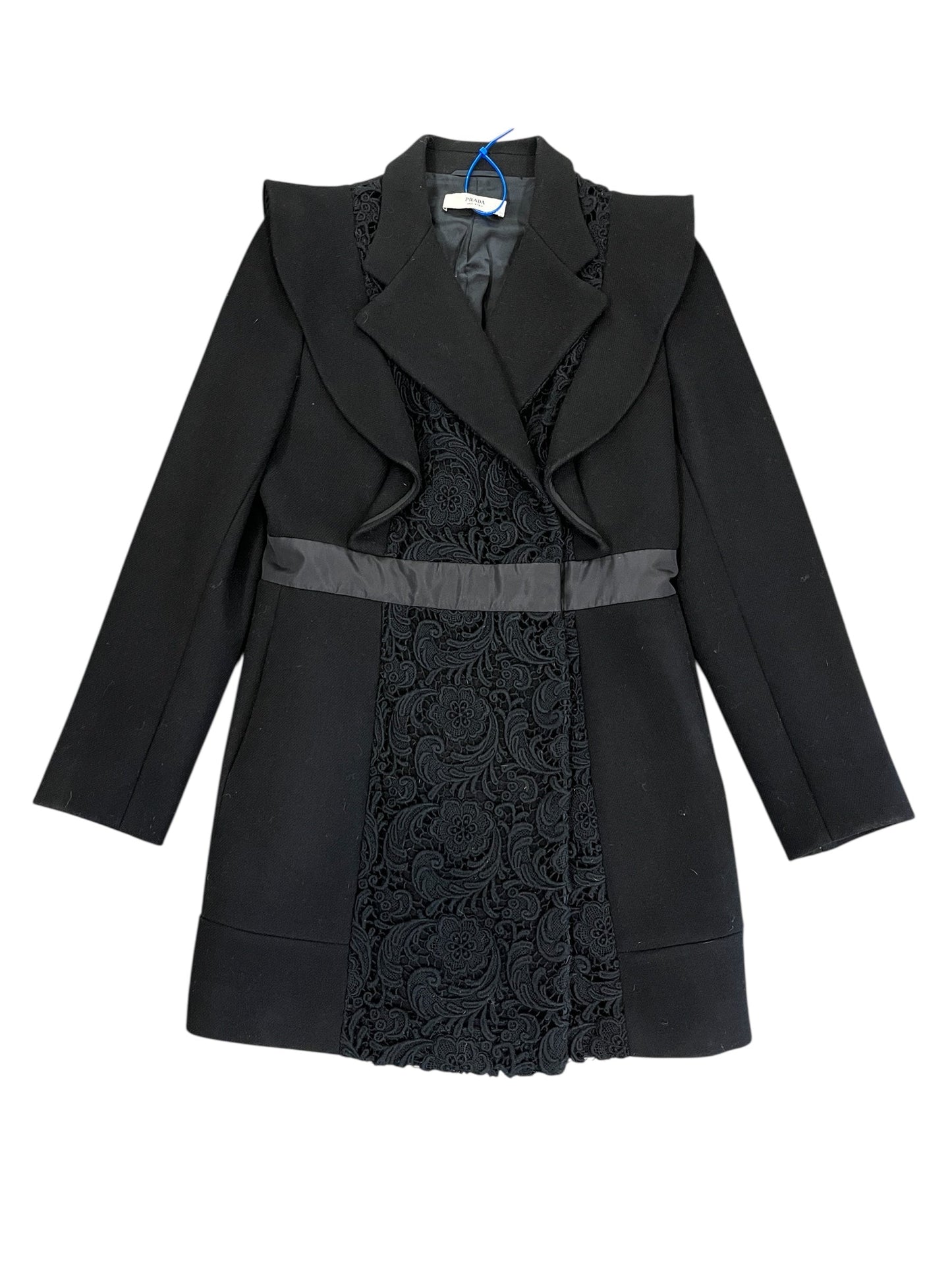Prada Handbag Coat Luxury Designer By In Black