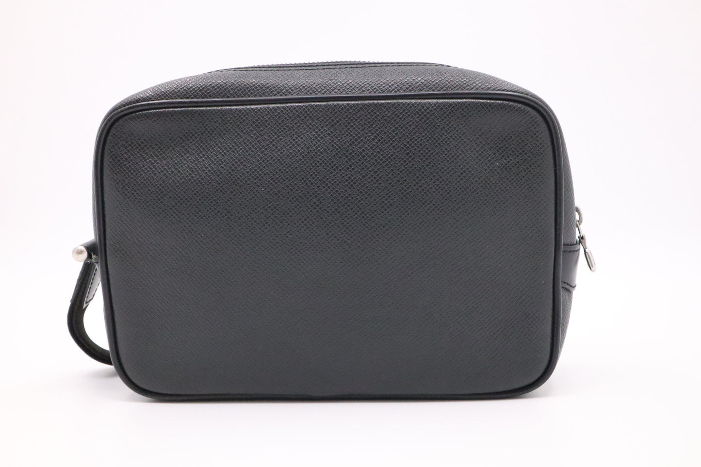 Louis Vuitton Wrist Dark Taiga Grey Leather Handbag