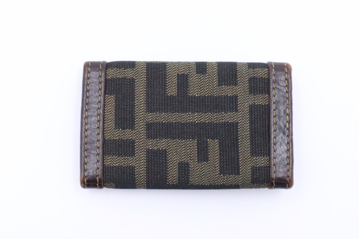 Fendi Key Case In Zucca Handbag Canvas Travel Bag