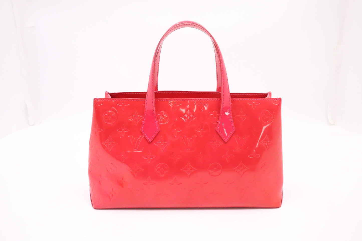 Louis Vuitton Wilshire Rouge Grenadine PM Leather Vernis Handbag Vernis Leather
