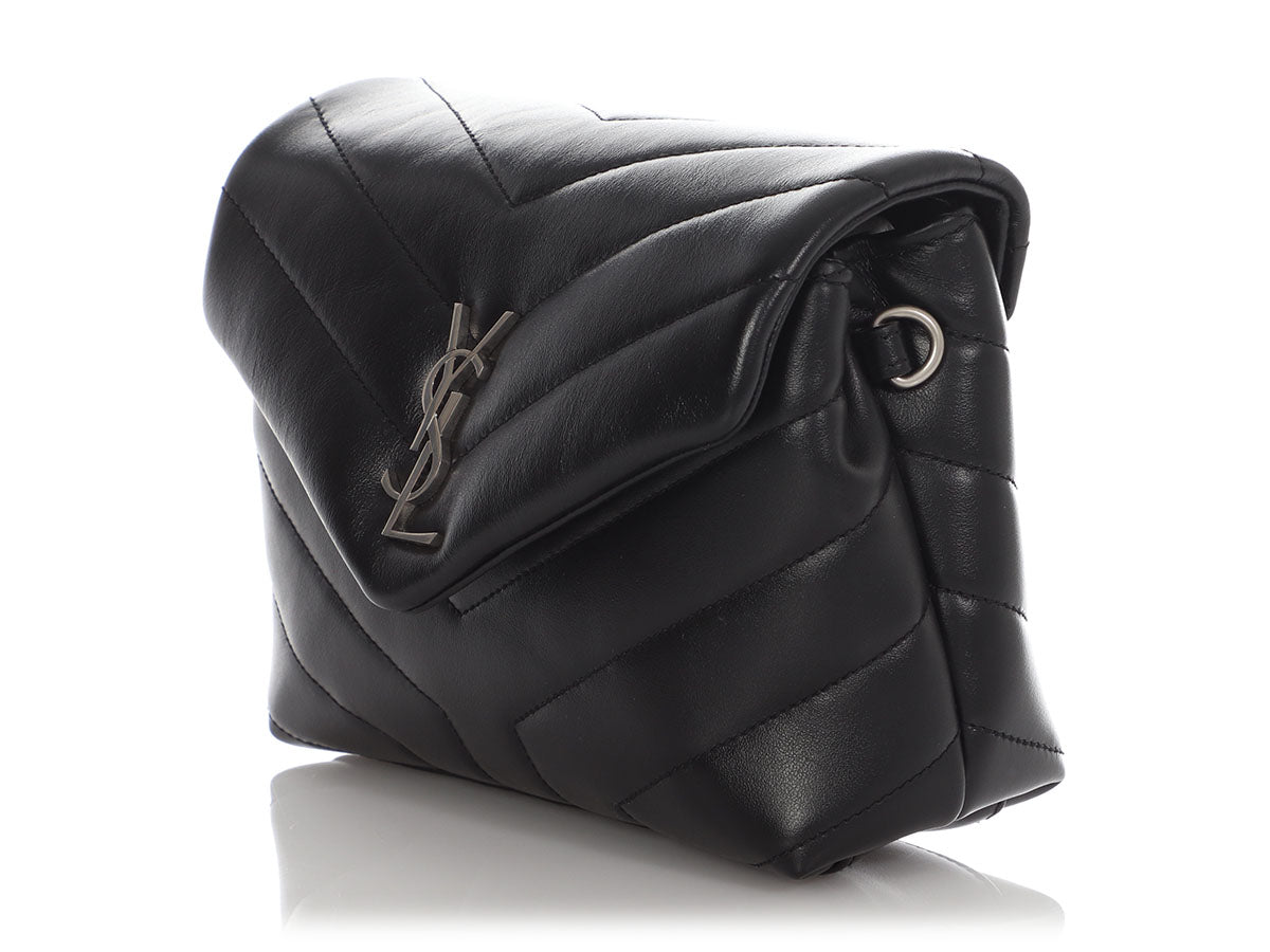 YSL Saint Laurent Matelass Loulou Bag Black Toy Crossbody Bag