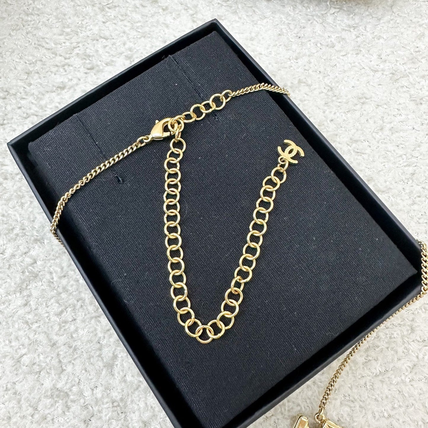 Chanel Perfume Bottle Necklace in AGHW