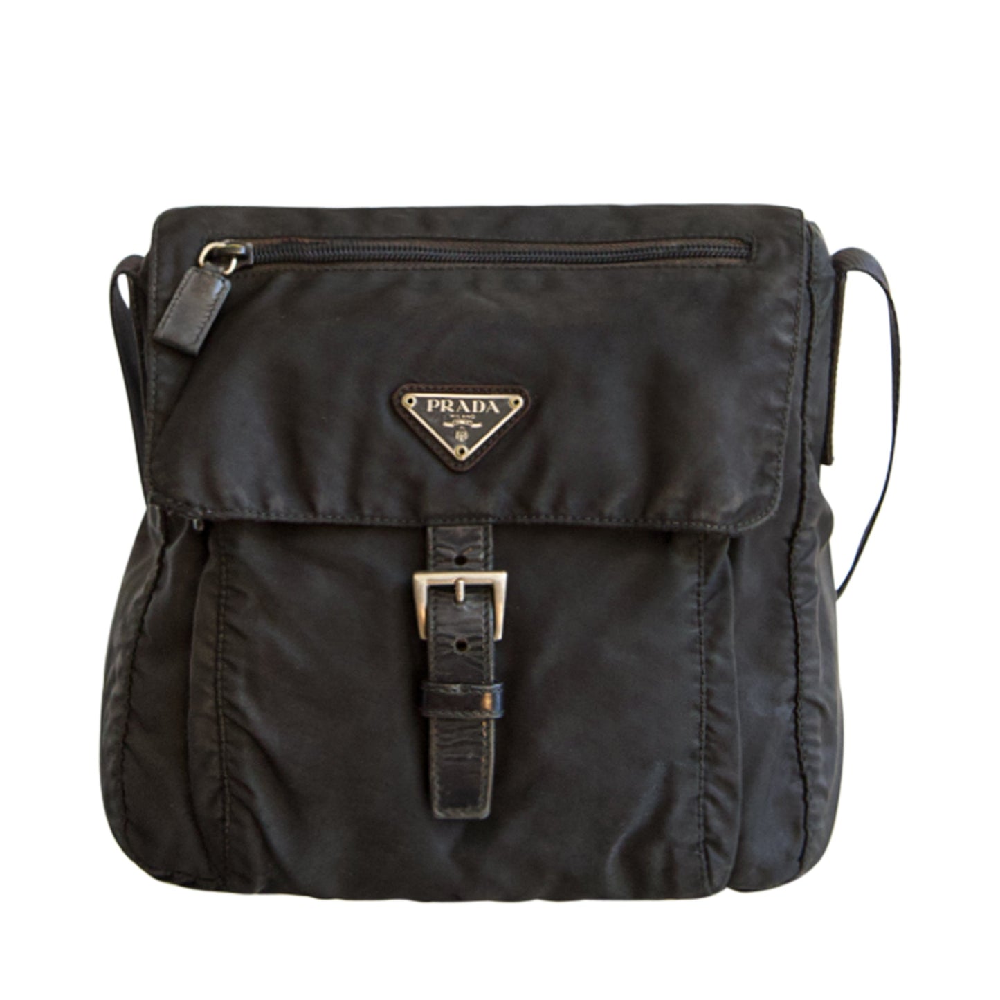 Prada Shoulder Bag Tessuto Nylon Black