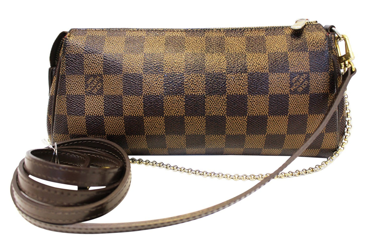 Louis Damier Ebene Eva Accessories Pouch Crossbody Crossbody Bag