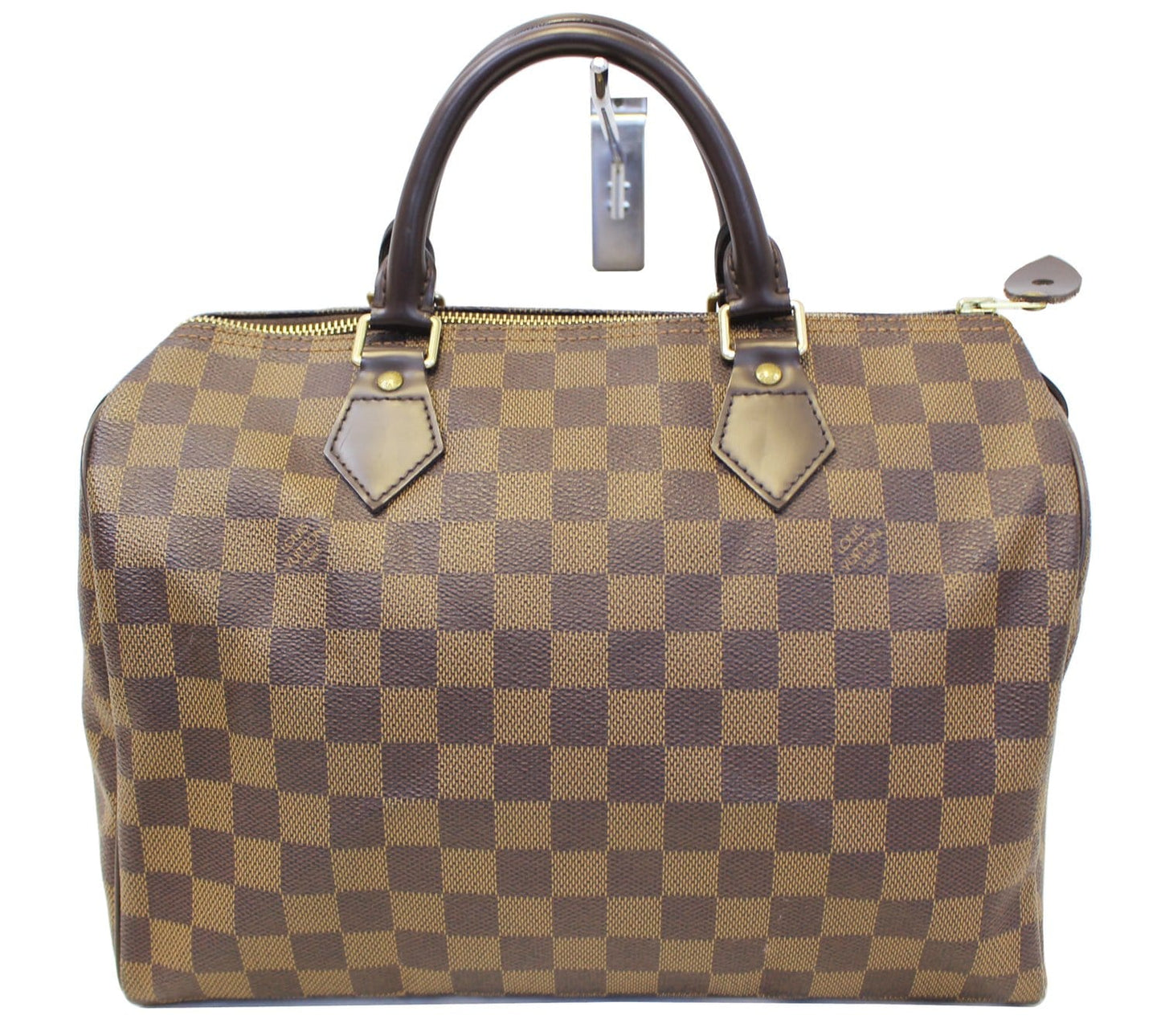 Louis Damier Ebene Speedy Satchel Bag Brown Travel Bag Bag Tt2265