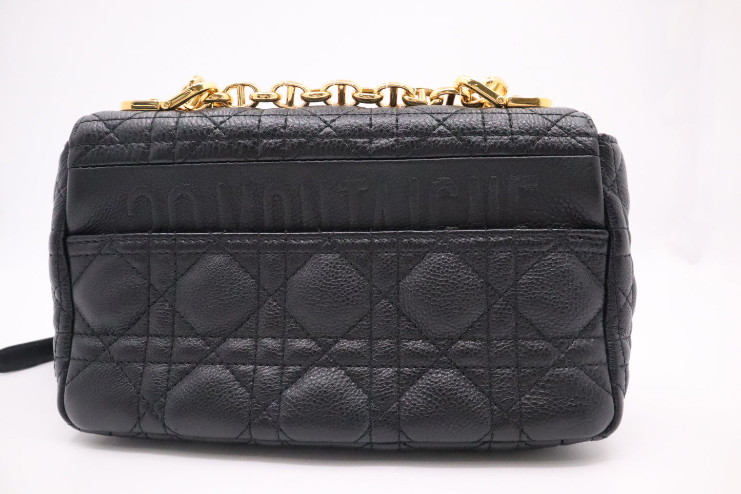 Dior Caro Crossbody In Cannage Handbag Leather Black Crossbody Bag