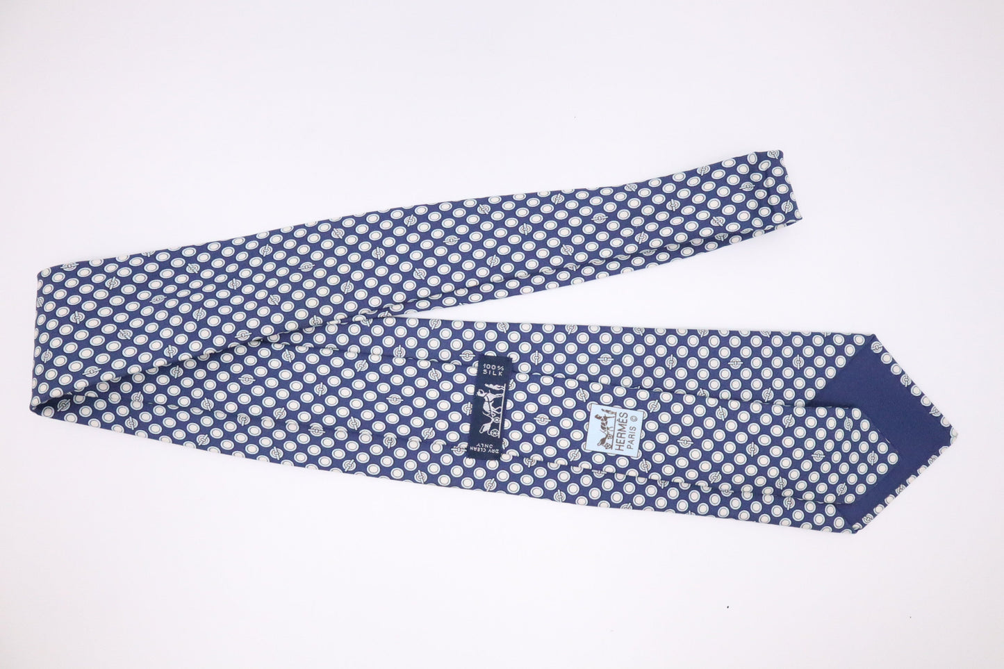 Hermes Tie In Silk Handbag Blue Travel Bag