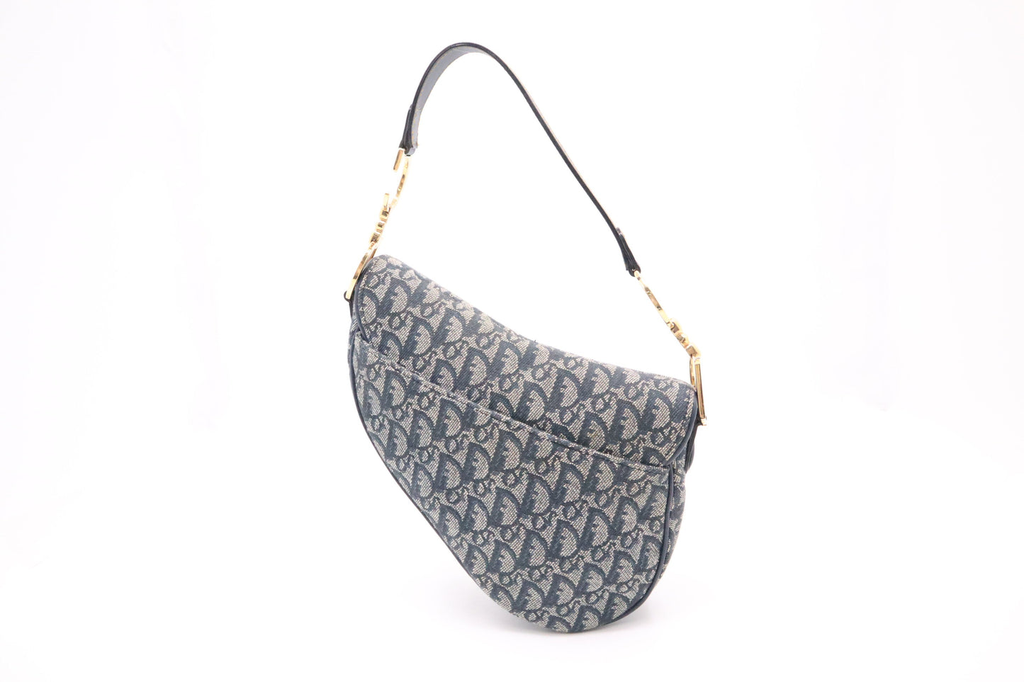 Dior Saddle In Oblique Jacquard Handbag Blue Travel Bag
