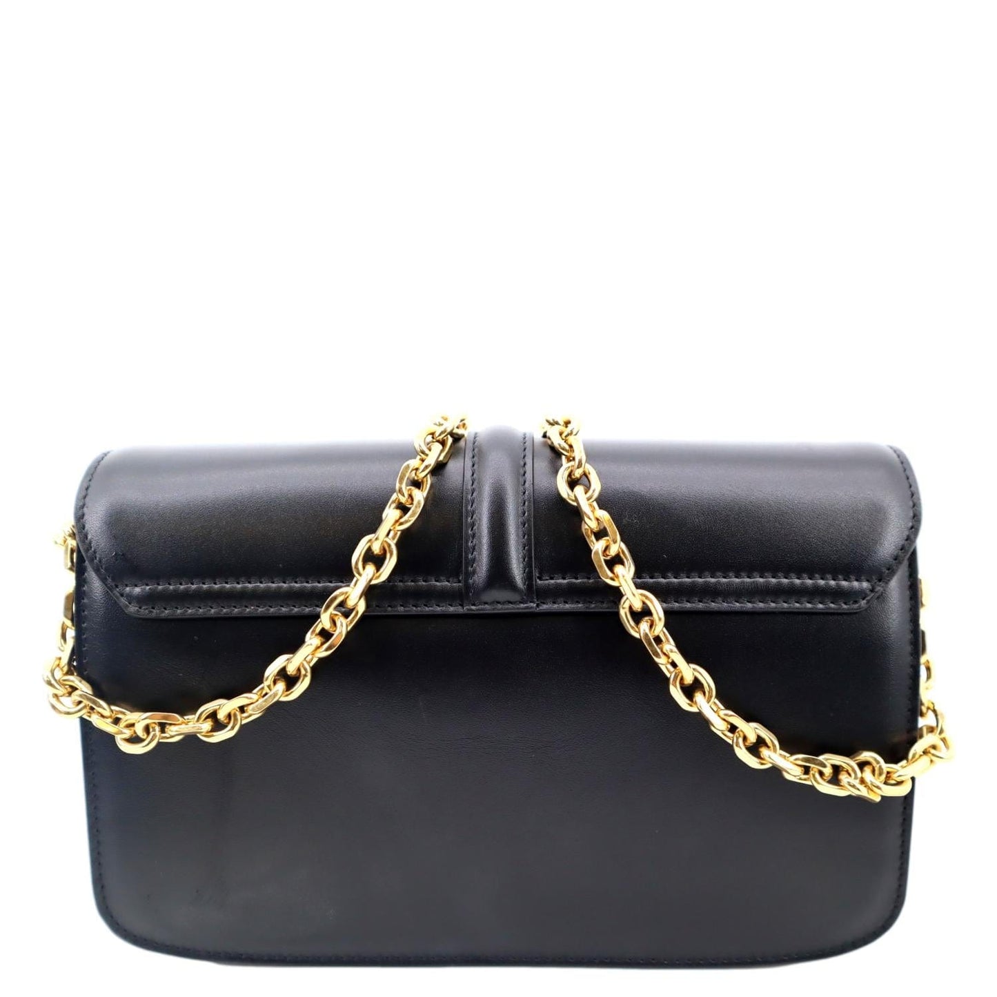 Satinated Calfskin Crossbody Chain Bag Leather Crossbody Bag