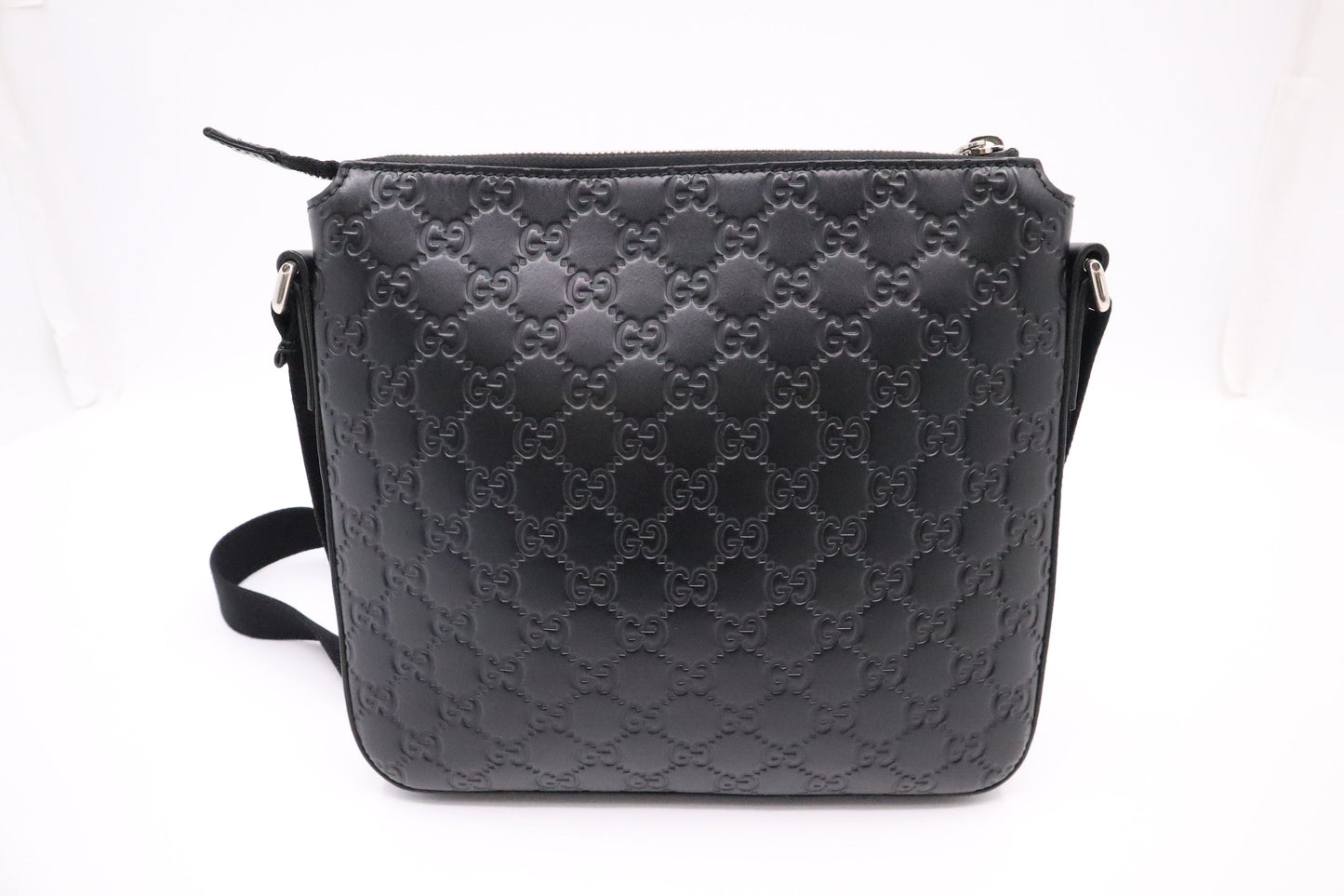 Gucci Guccissima Leather Black Crossbody Bag