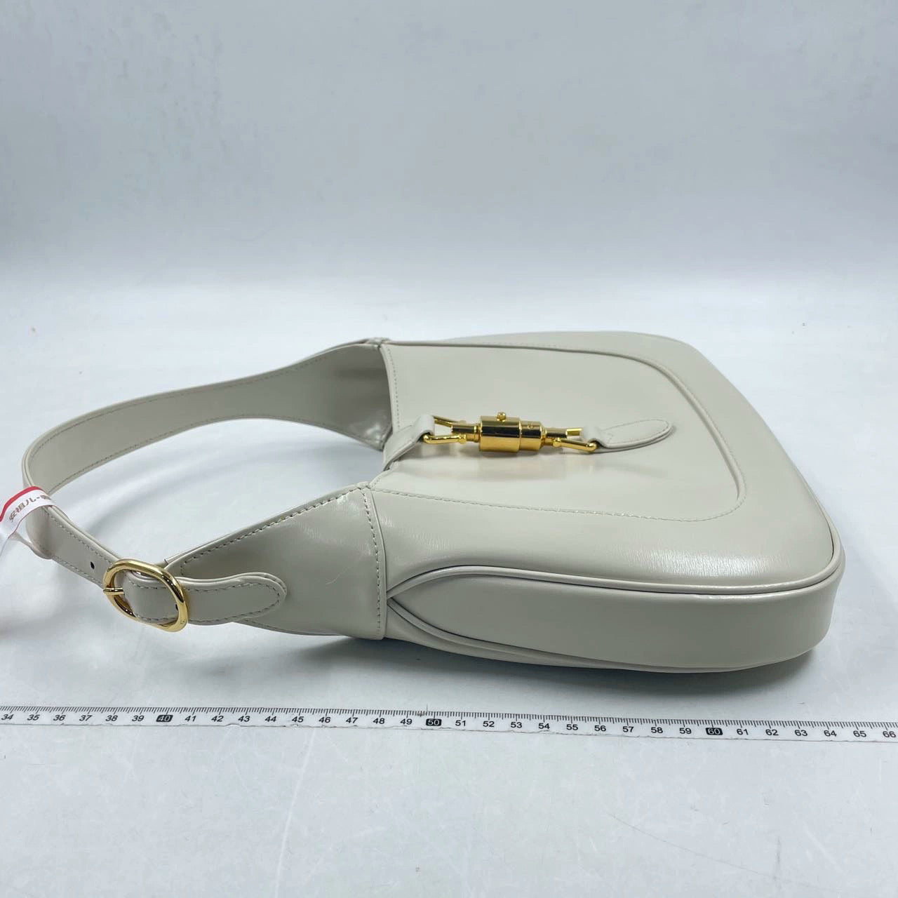 Gucci Jackie Adjustable Strap Size Leather White Small Handbag