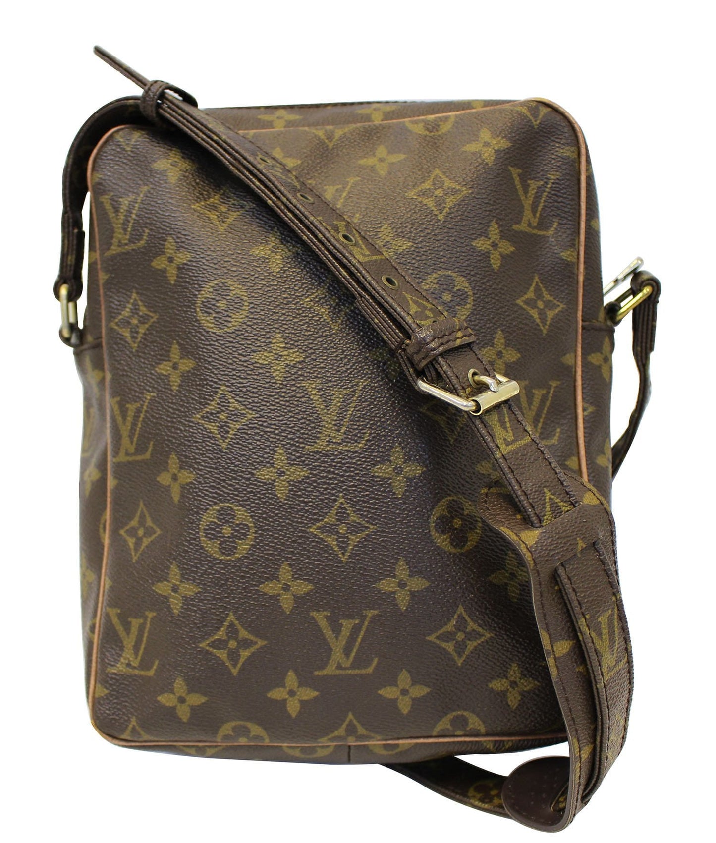 Louis Danube Crossbody Shoulder Bag Canvas Monogram Crossbody Bag