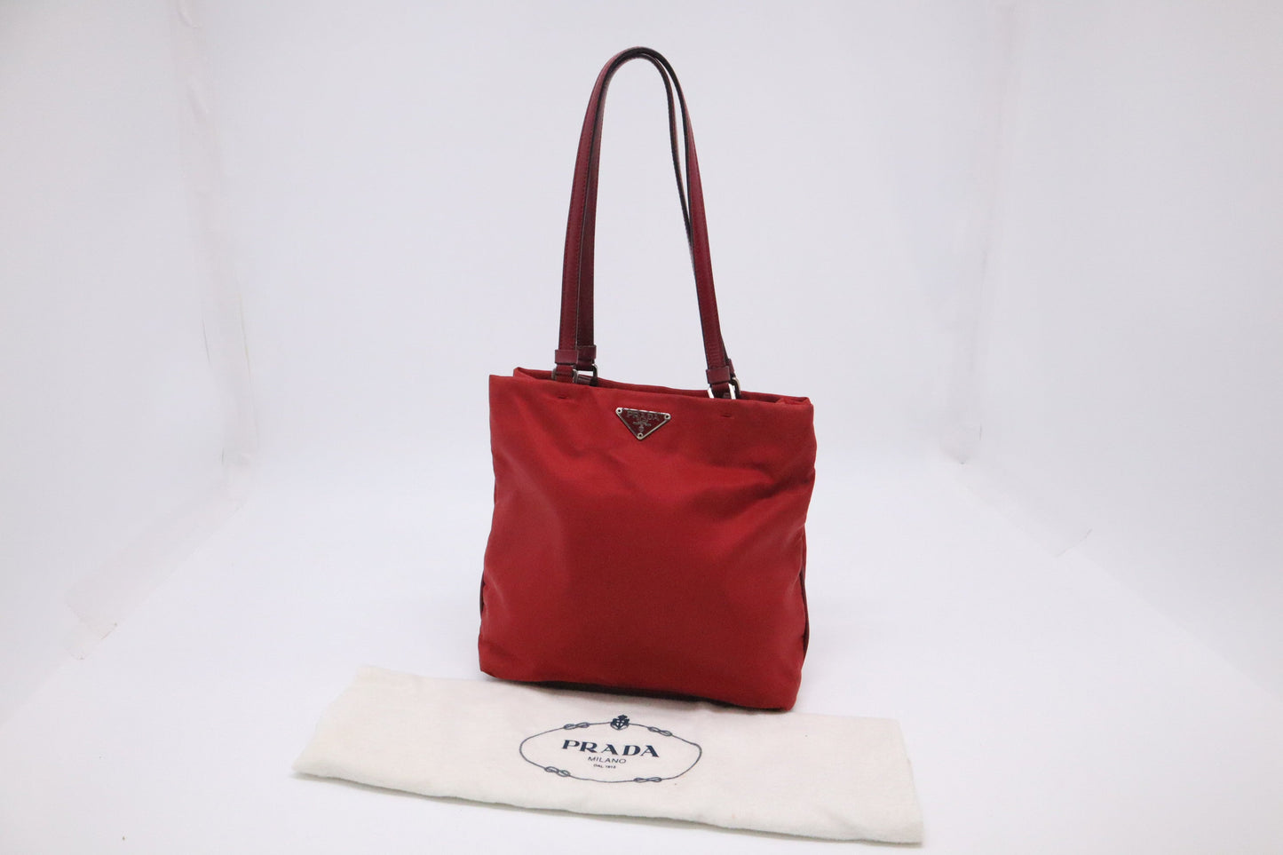 Prada Shoulder Bag In Nylon Red