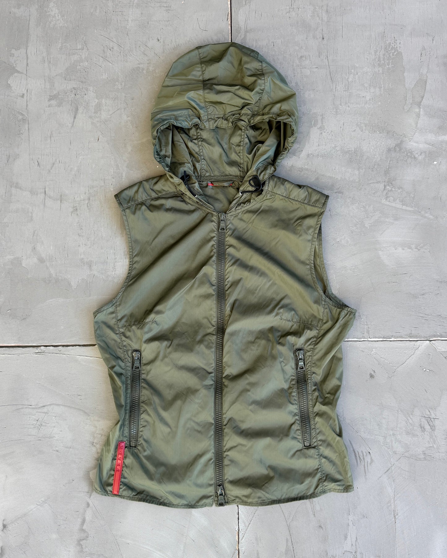 Prada Handbag Sport Hooded Vest - M Nylon