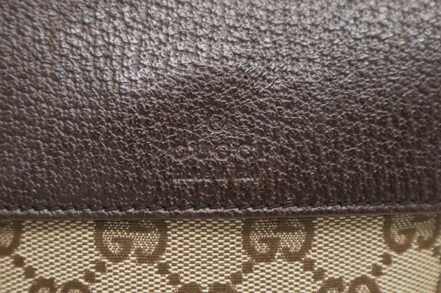 Gucci Waist GG Canvas Brown Handbag