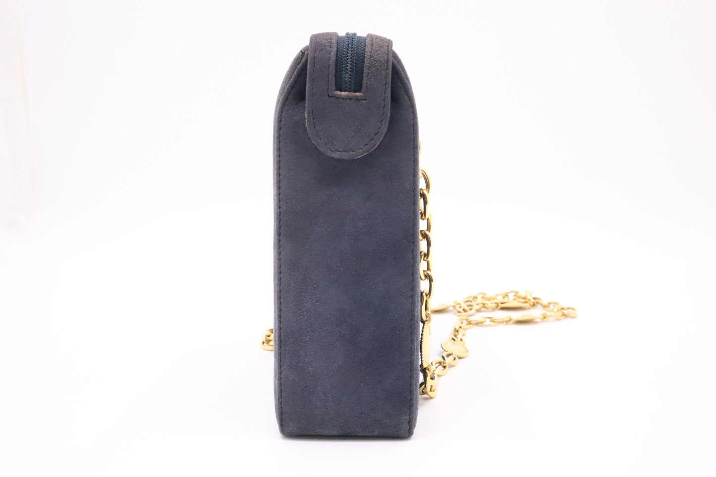 Dior Shoulder Bag In Suede Blue