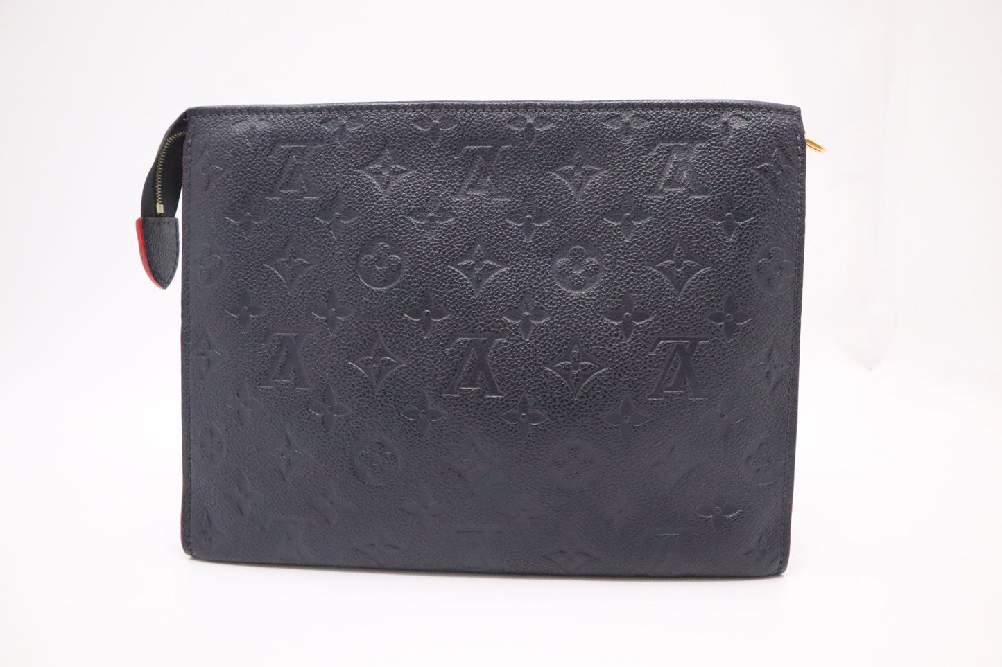 Louis Vuitton Toiletry 26 Navy Blue Leather Empreinte Handbag