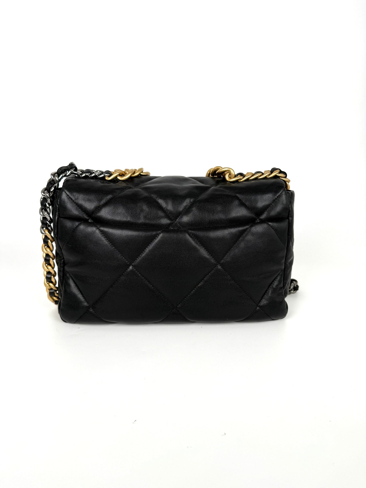 Chanel 19 2020 Large Black Quilted Gold Hardware Flap Bag