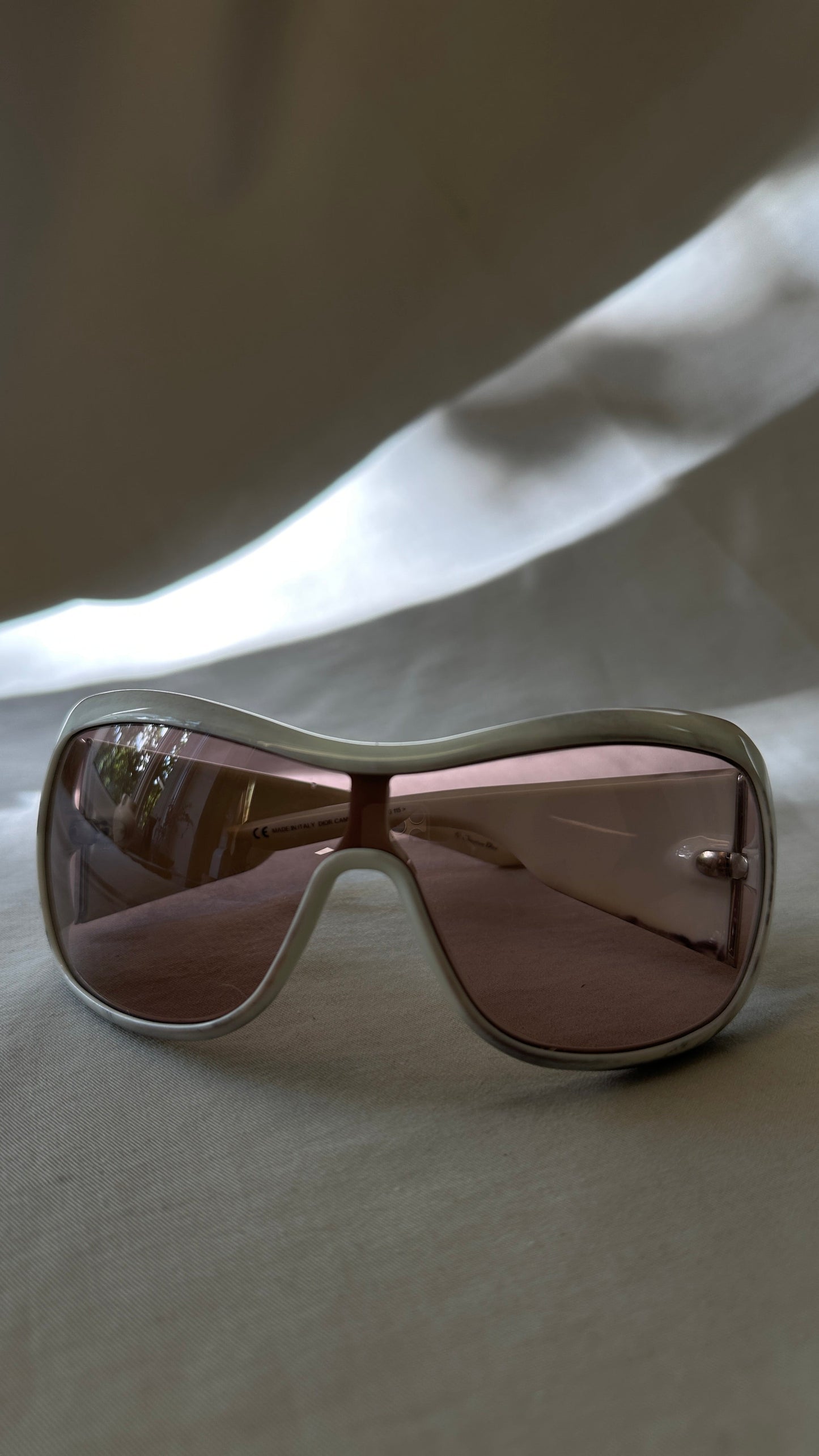 Dior Handbag Cannage 1 Sunglasses White Pink
