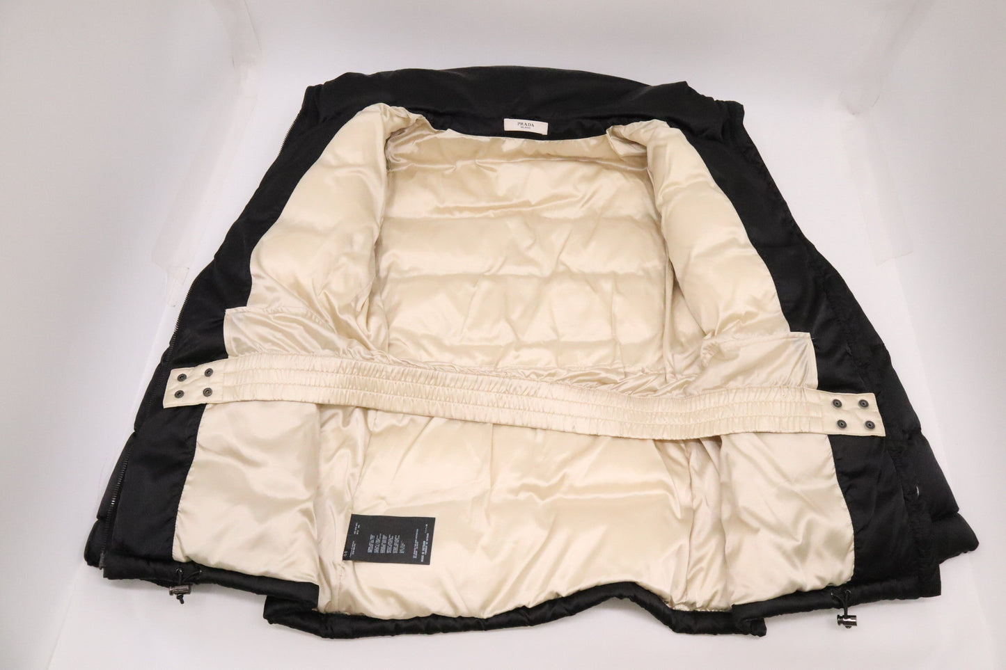 Prada Down Coat Handbag Black Travel Bag