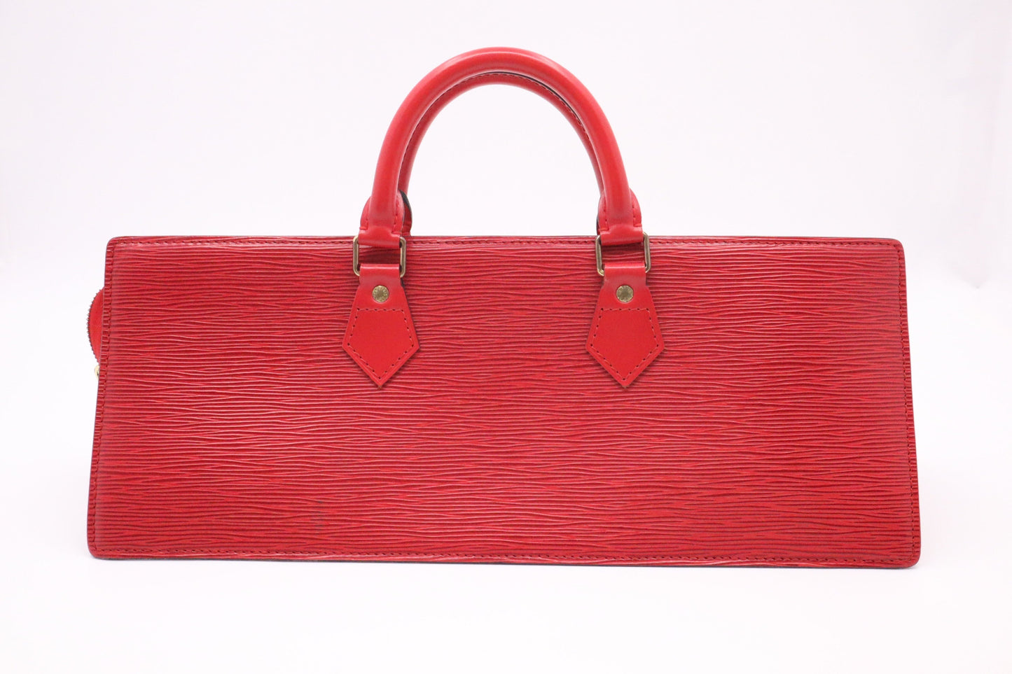 Louis Vuitton Triangle Red Leather Epi Handbag