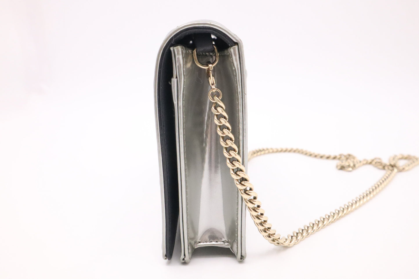 Dior ama Clutch On In Handbag Leather Silver Clutch Bag