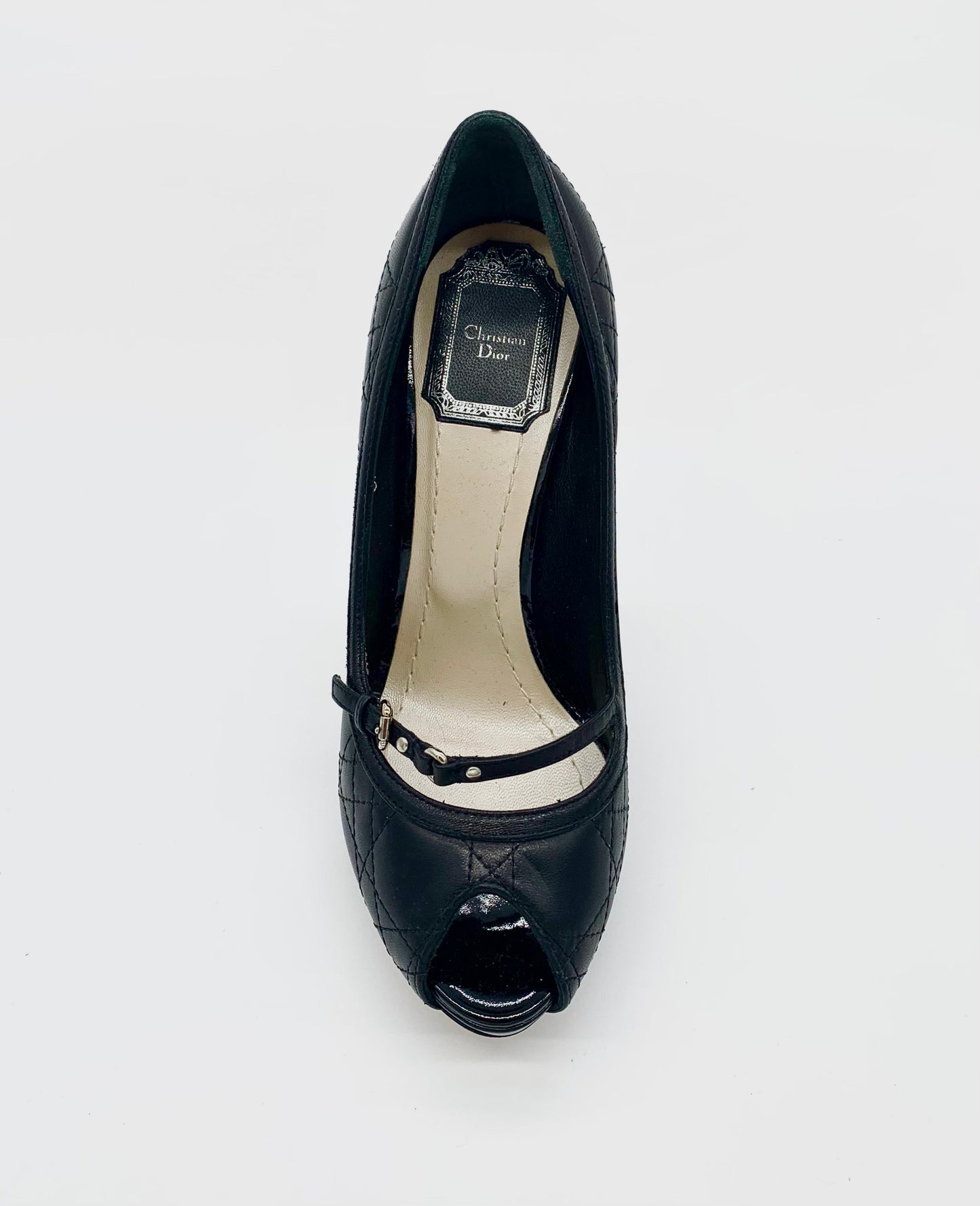 Dior Peep Toe Handbag Travel Bag