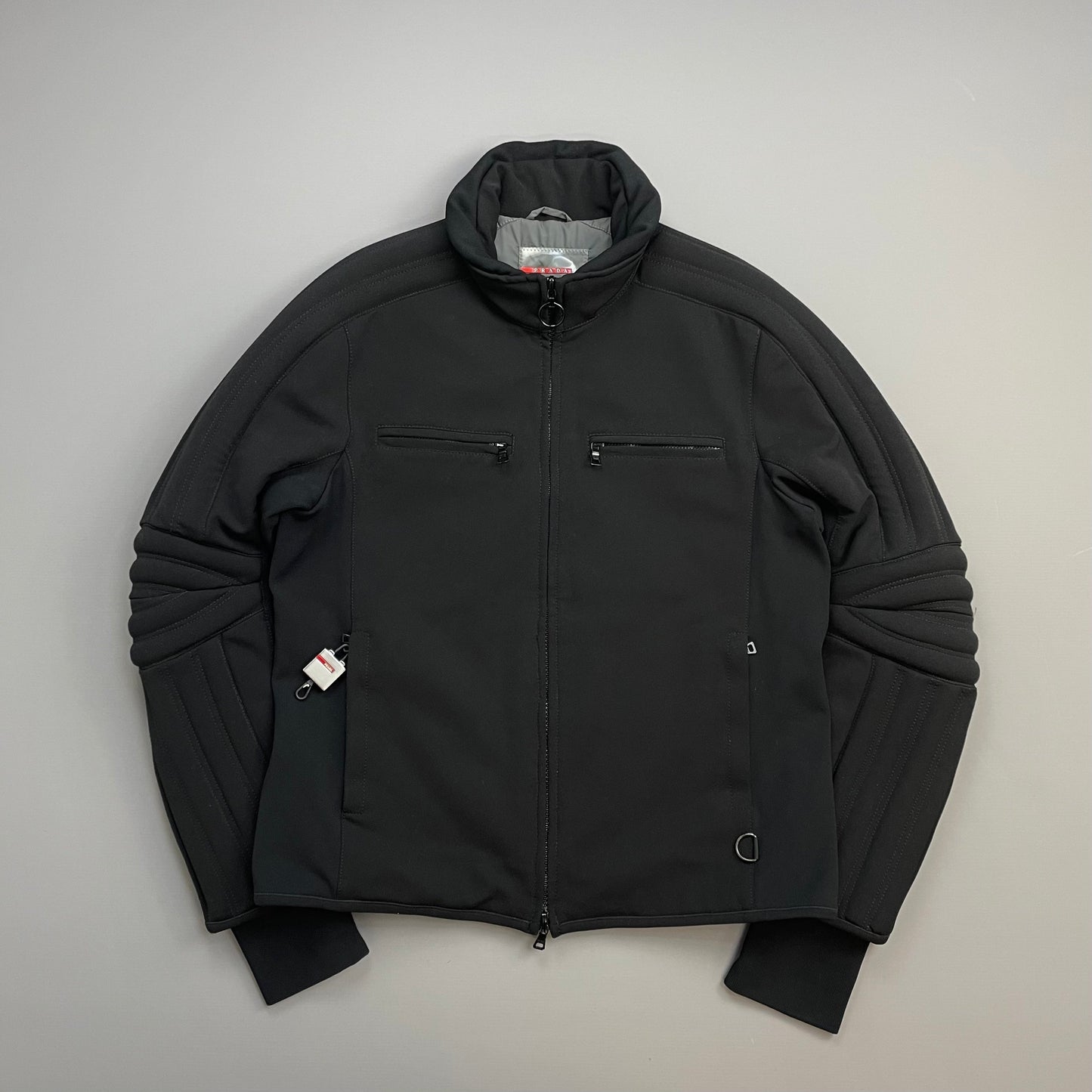 Prada Handbag Sport 00s Padded Technical Ski Jacket Black