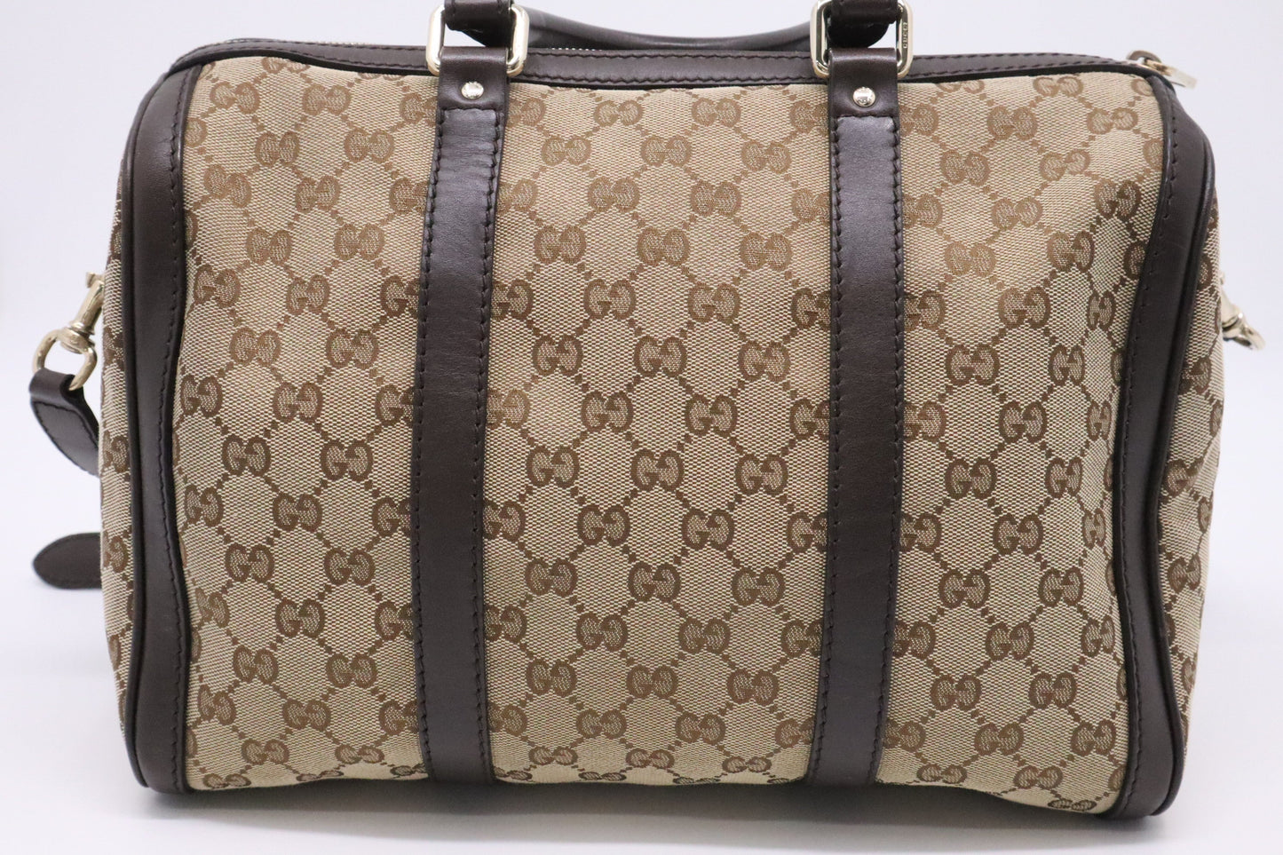 Gucci Boston GG Canvas Brown Handbag