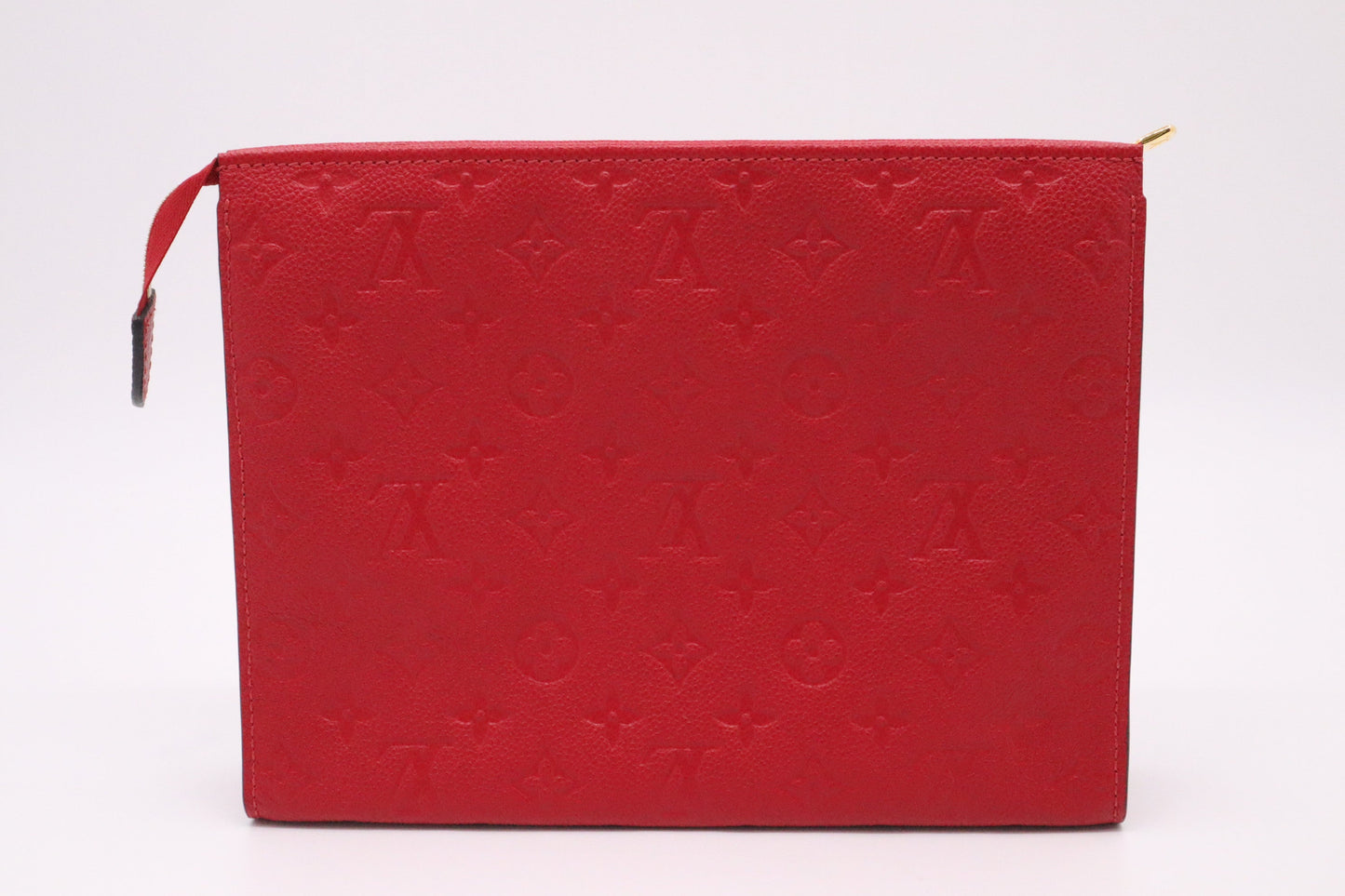 Louis Vuitton Toiletry 26 Red Leather Empreinte Handbag