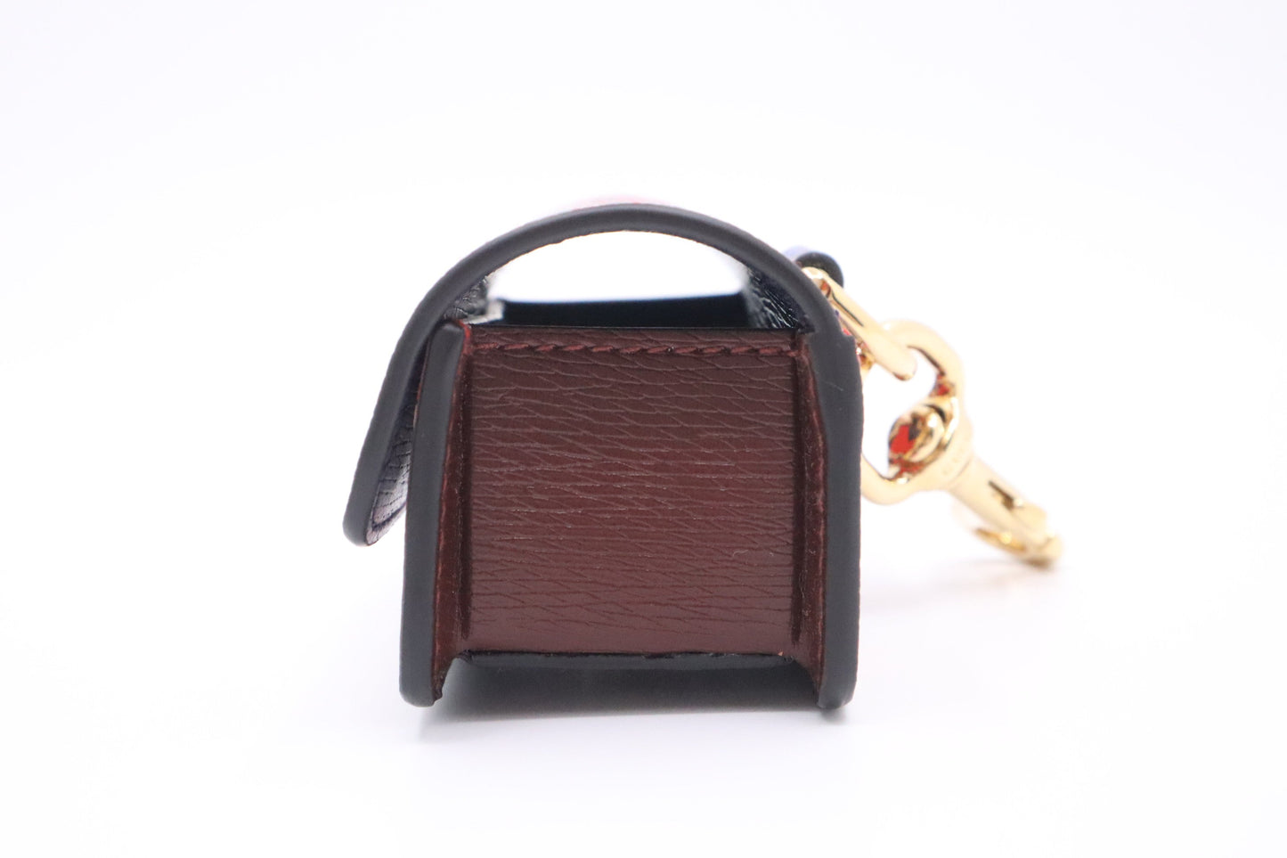 Gucci Dog & Leather Blue Red Handbag