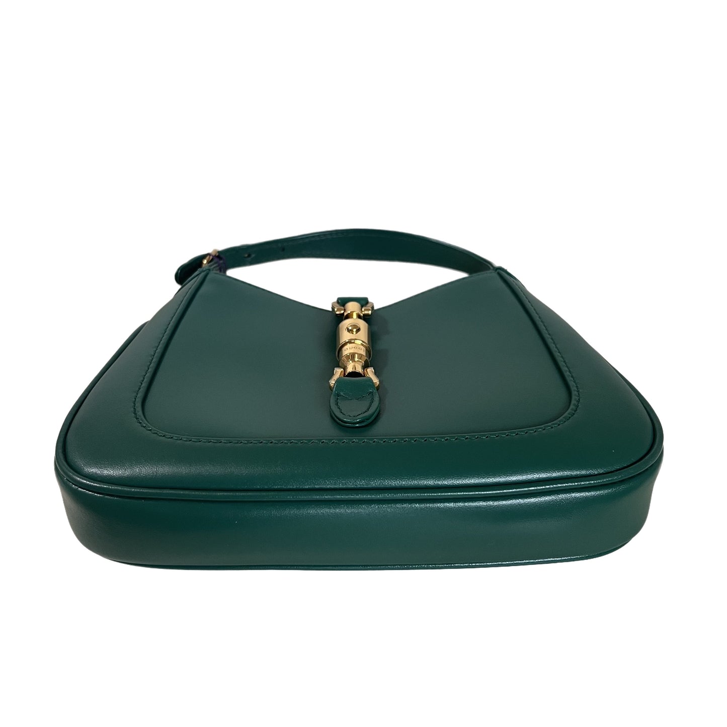 Gucci Jackie Handbag In With Adjustable Strap Giftable Leather Green Travel Bag