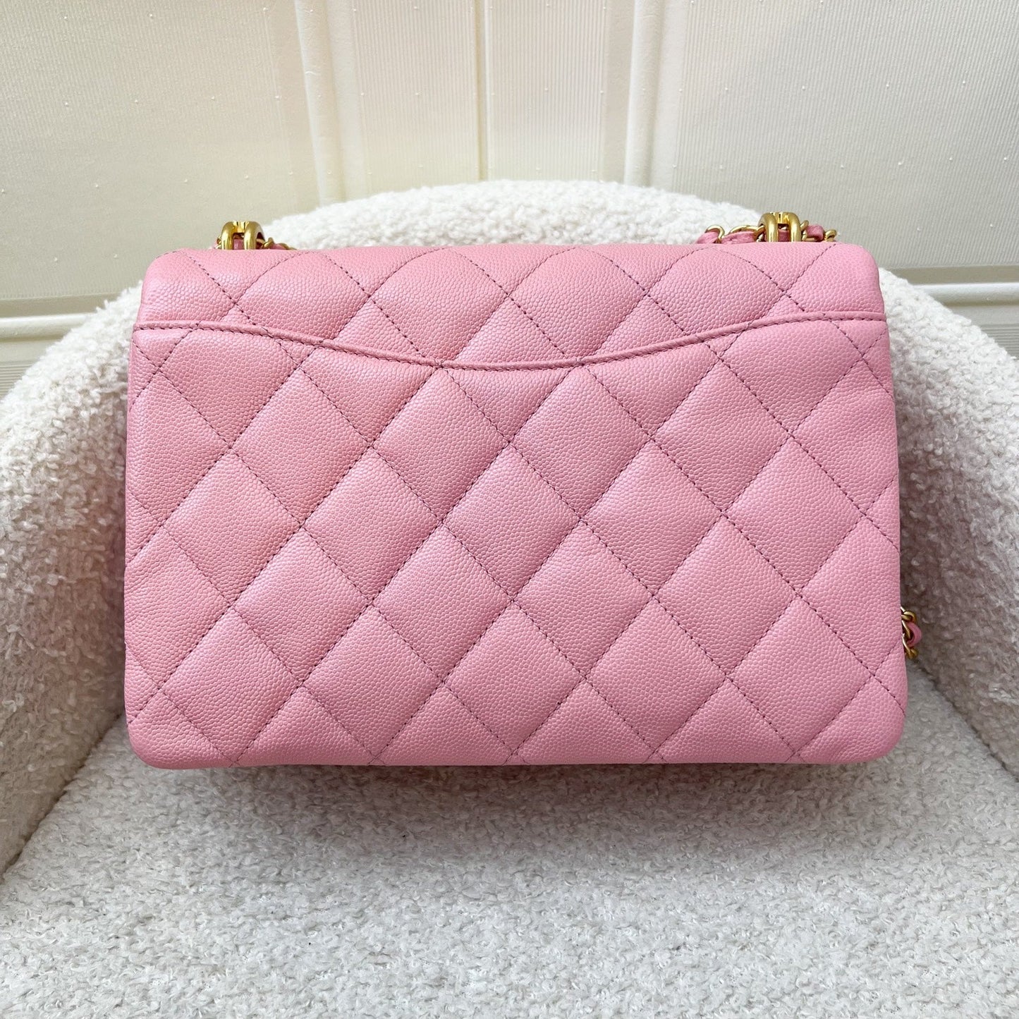 Chanel Coco First Small Flap in Pink Caviar and LGHW (Model: ) Accessory