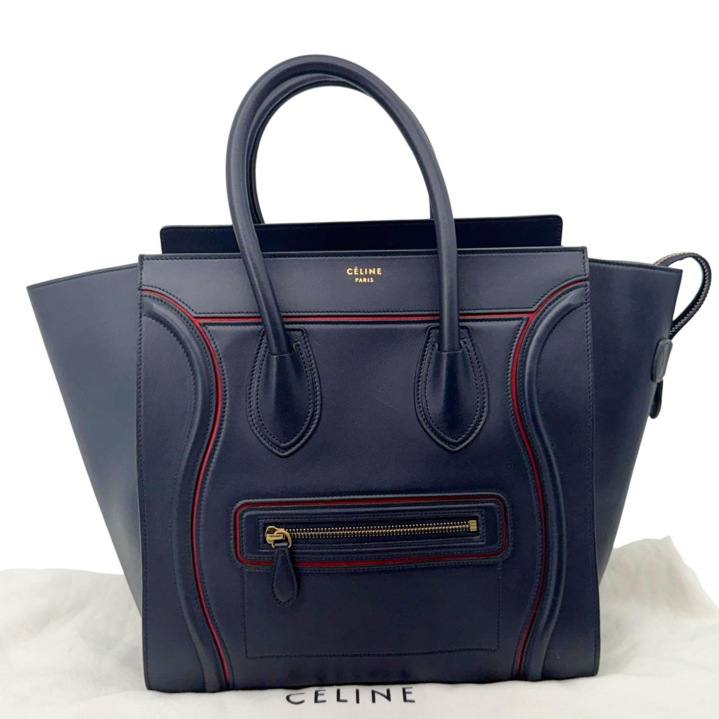 Luggage Satchel Bag Leather Blue Travel Bag