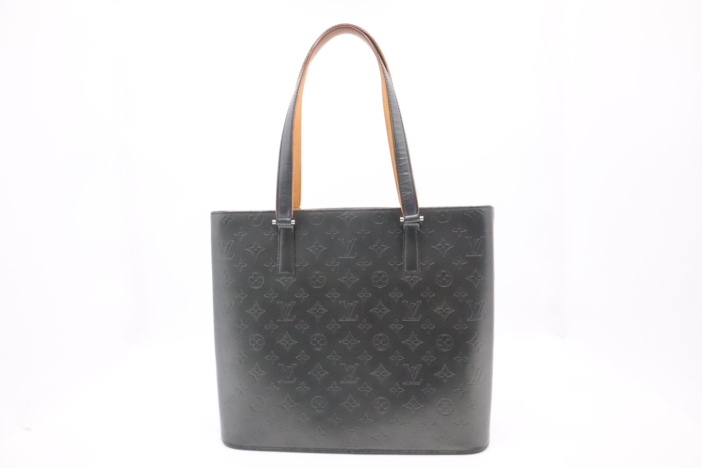 Louis Vuitton Wilwood Matte Monogram Grey Leather Handbag