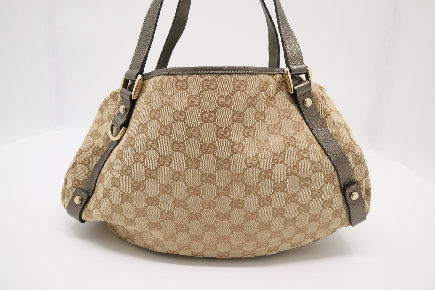 Gucci Abbey GG Canvas Beige Shoulder Bag
