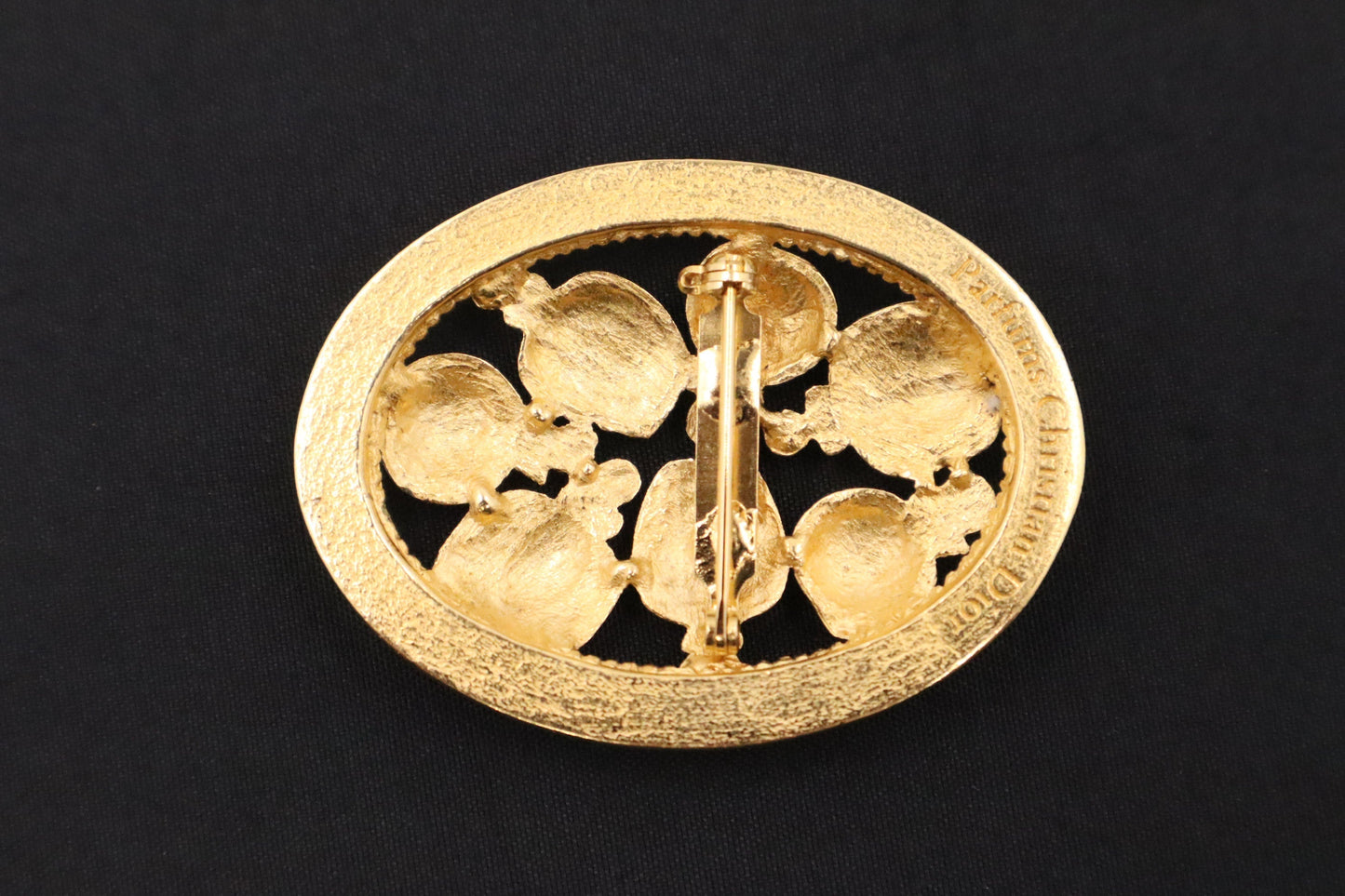 Dior Perfume Motif Brooch Handbag Travel Bag