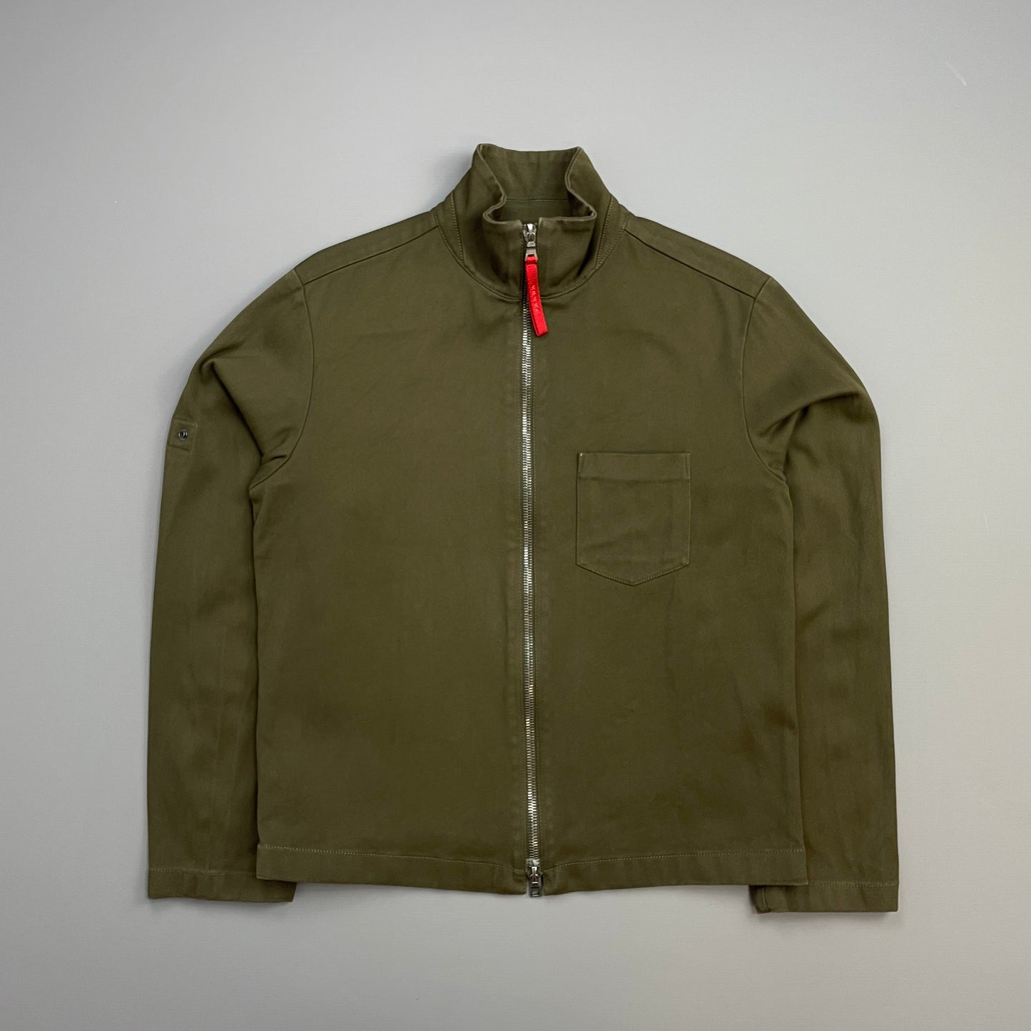 Prada Handbag Sport Khaki 00s Adjustable Sleeve Cotton Jacket