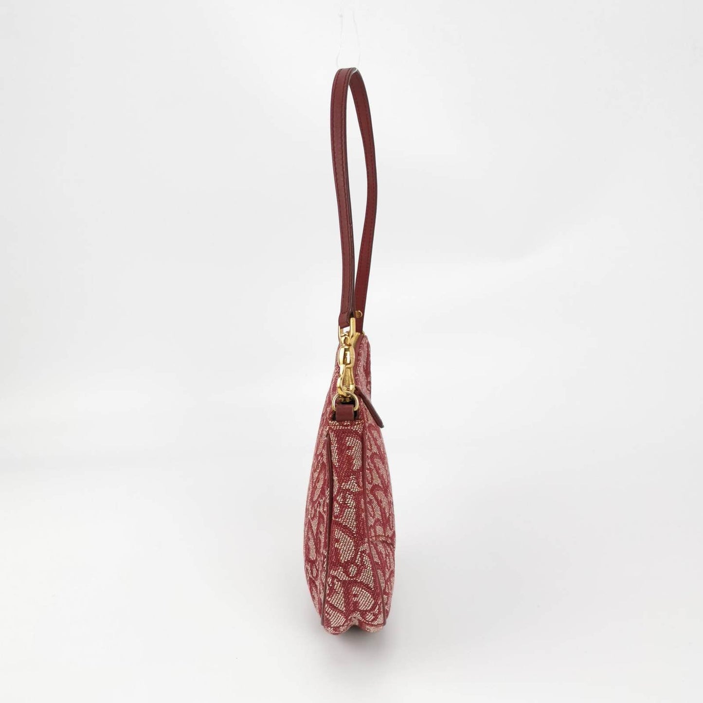 Dior Trotter Saddle Bag Burgundy Oblique Red Mini Travel Bag