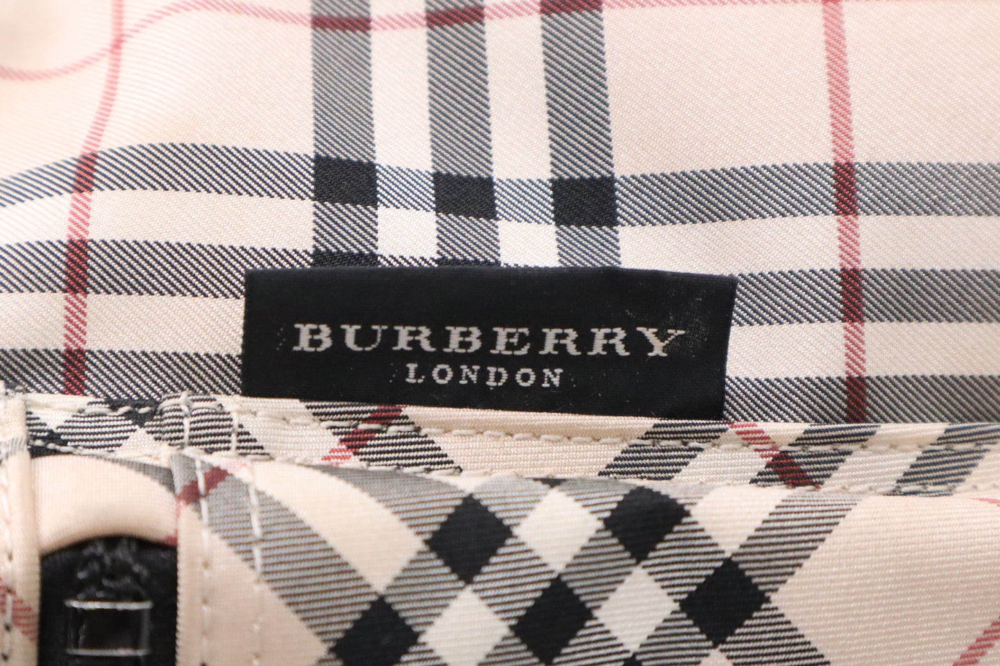 Burberry Backpack In Check Nylon Beige