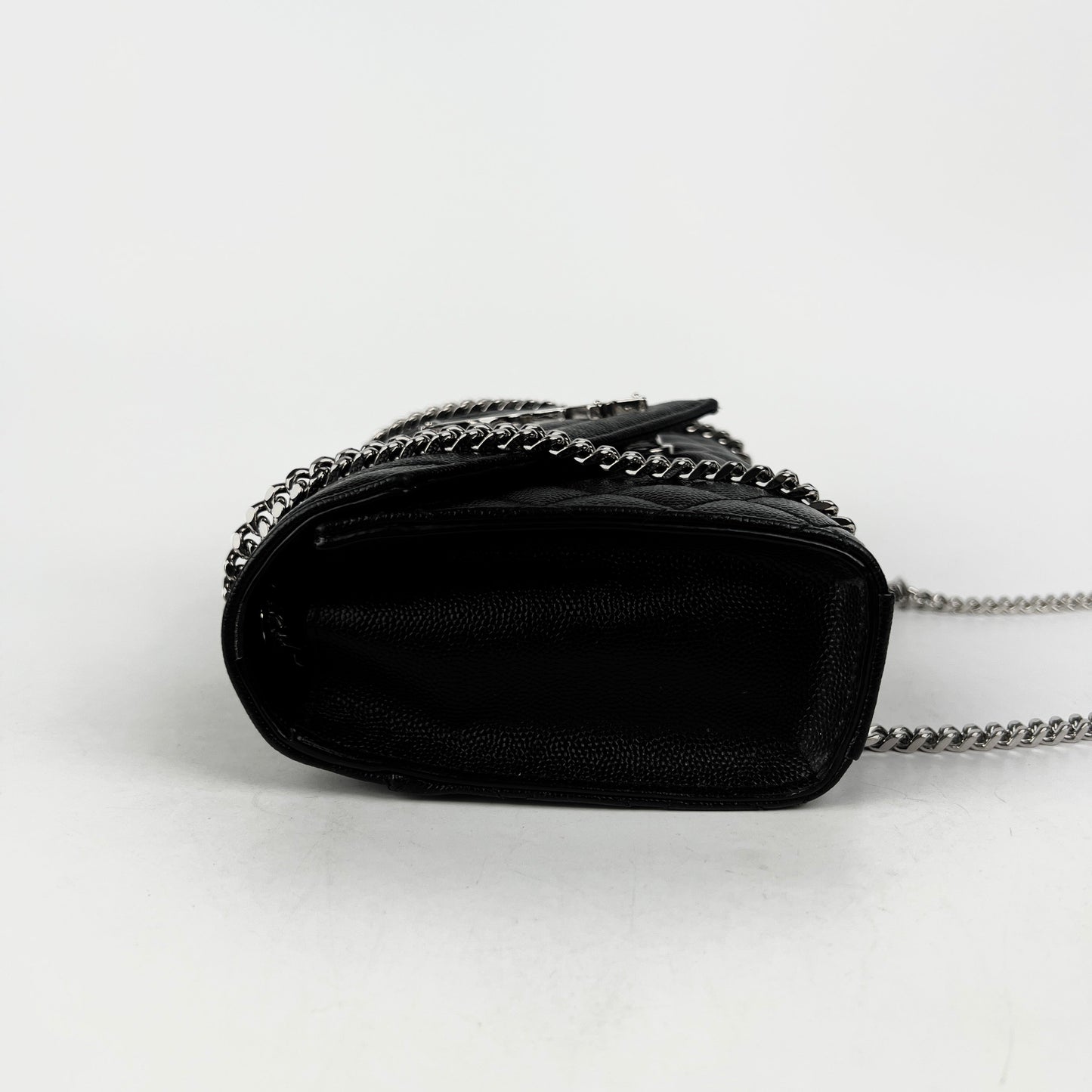 YSL Saint Laurent Envelope Crossbody Bag Black Small Flap