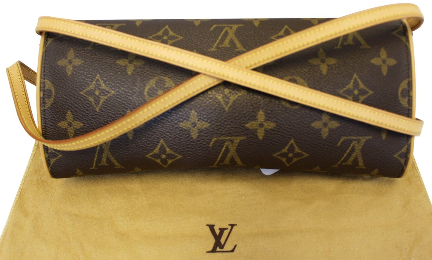Louis Pochette Twin Gm Shoulder Crossbody Bag Canvas Monogram