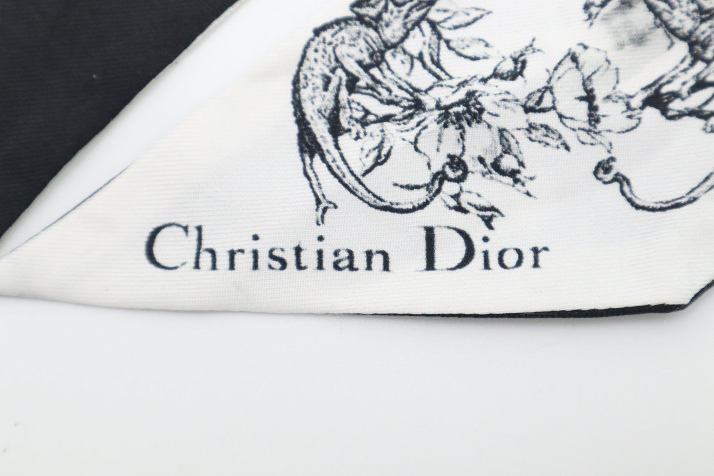 Dior Zodiac Mitzah Twilly In And Silk Handbag Black White Travel Bag