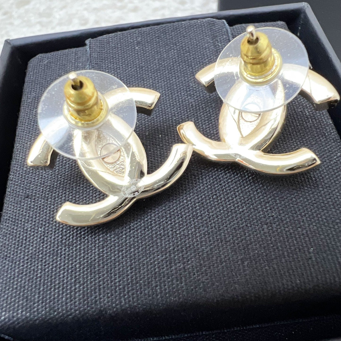 Chanel CC Turnlock Earrings in LGHW (Model: ) Jewelry
