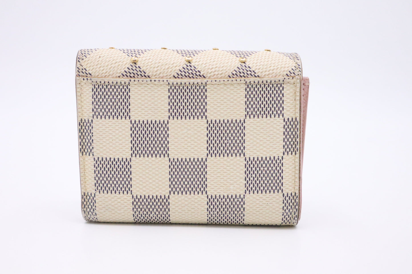 Louis Vuitton Studded Zoe Azur Canvas Damier Wallet Case