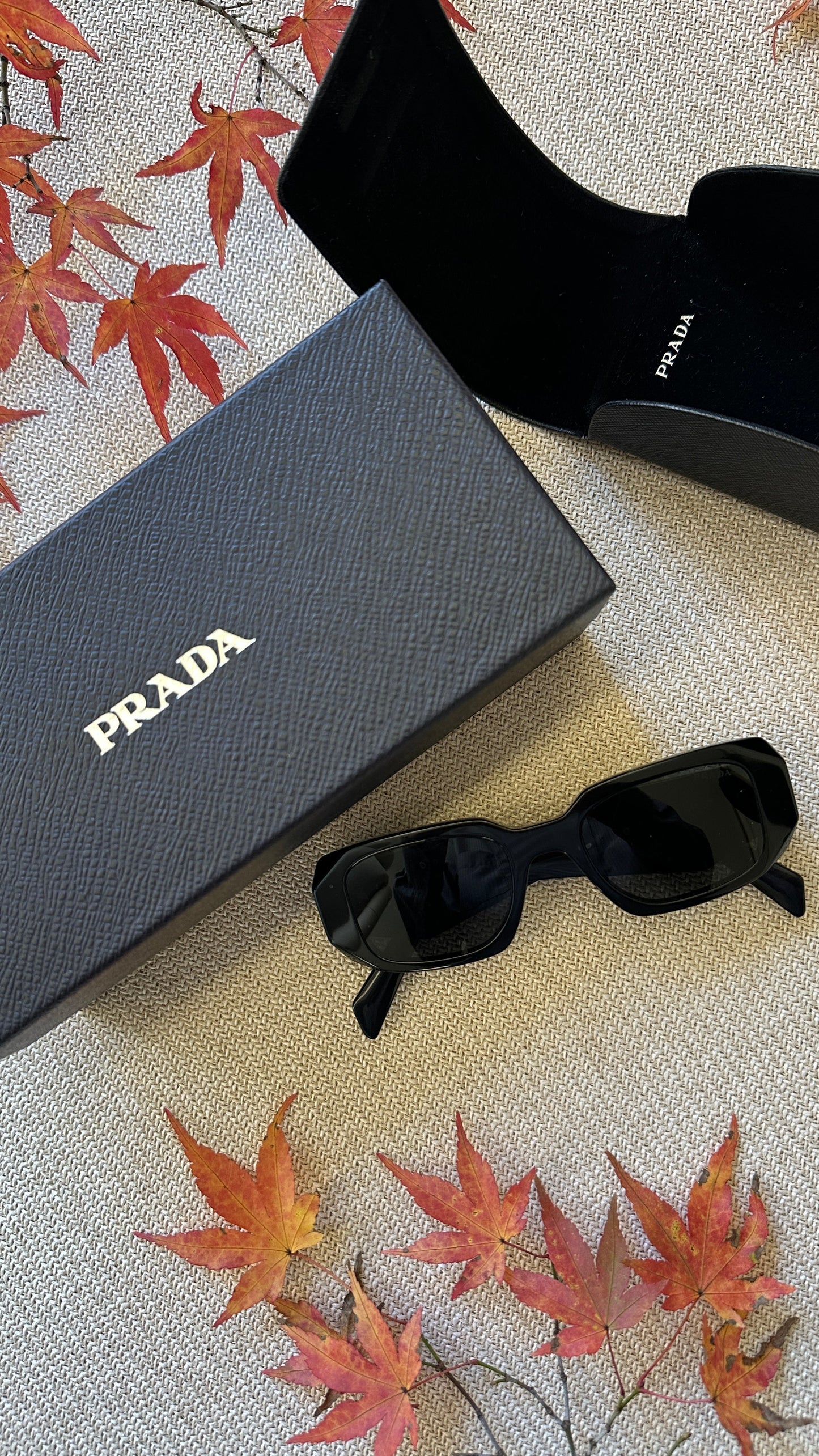 Prada Sunglasses Black Logo